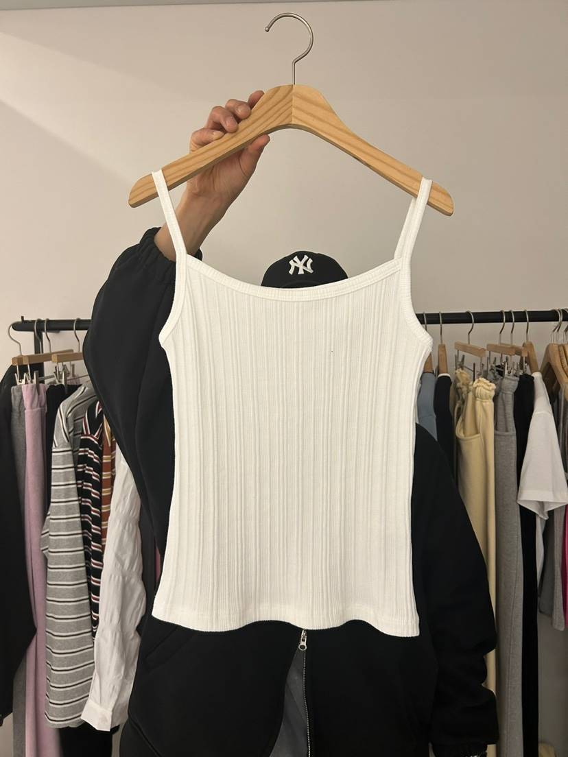 AS THOUGHT直郵韓國代購㊣女裝新品25春夏休閑人氣吊帶背心AS THOUGHT吊帶/背心