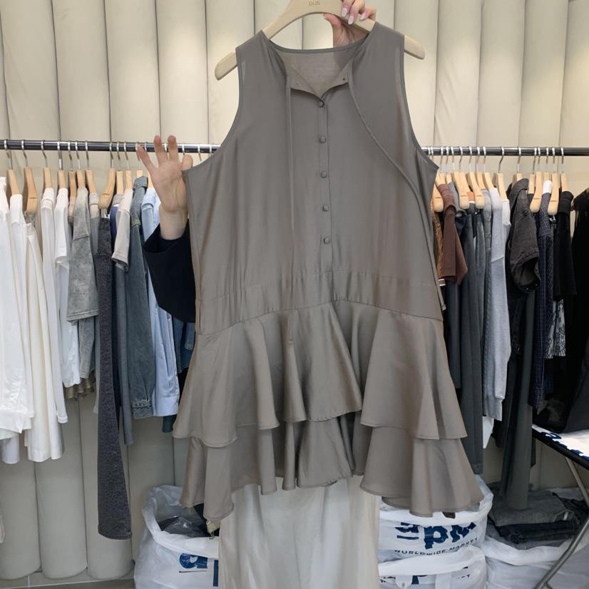 OUS/INCH-L直郵韓國代購㊣女裝新品推薦人氣25春夏連衣裙OUS/INCH連衣裙