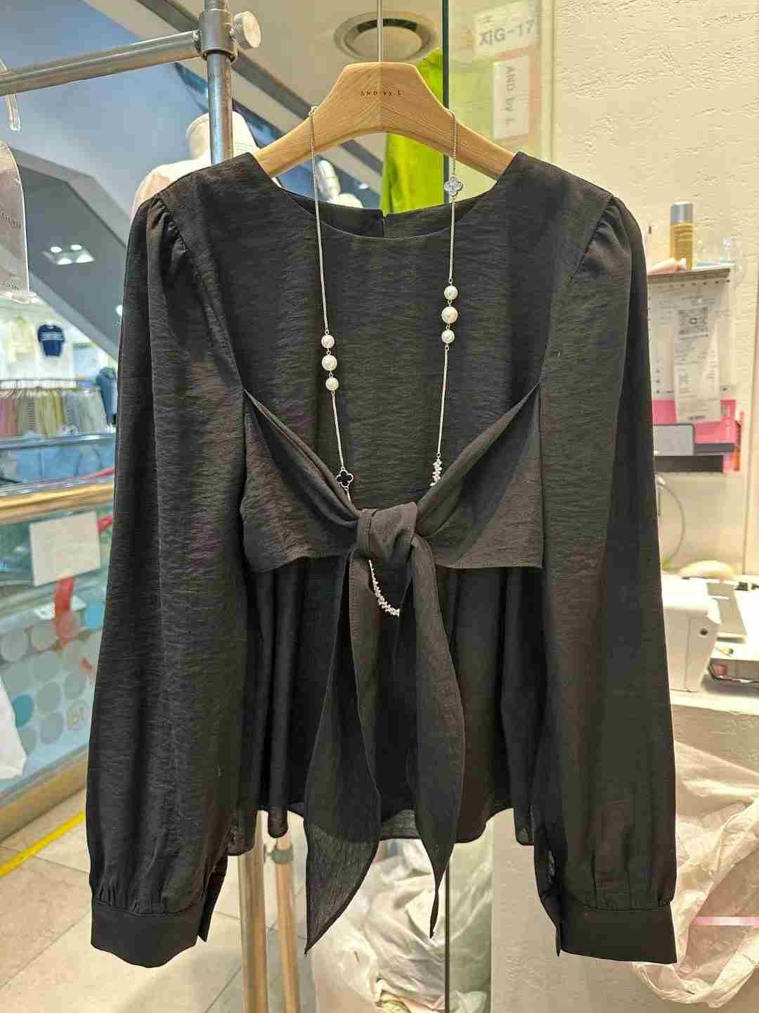 ANDBYL韓國㊣直郵東大門代購女裝新品25春夏職業襯衫蕾絲衫ANDBYL襯衫/蕾絲衫
