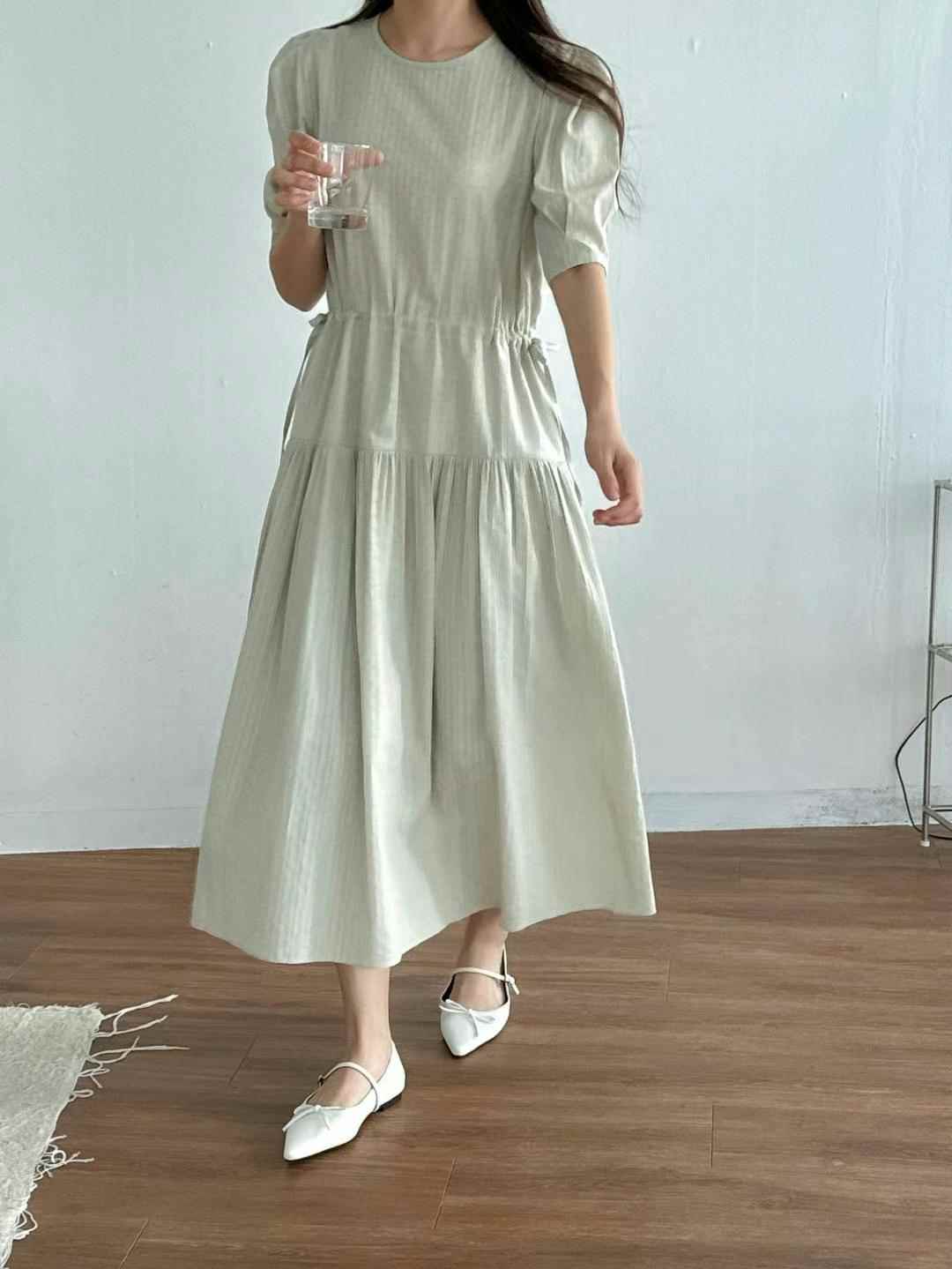ANDBYL韓國直郵㊣女裝新品休閑推薦25春夏時尚熱賣職業連衣裙ANDBYL連衣裙