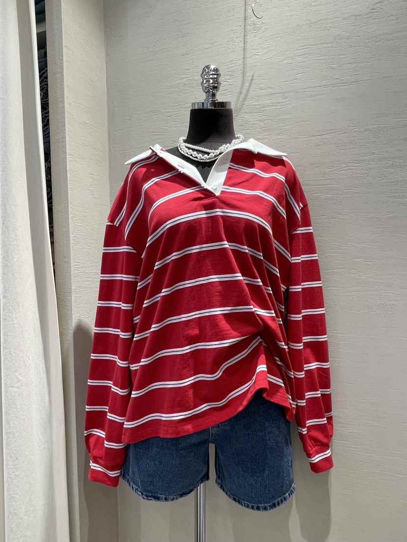 HI HIGH韓國㊣直郵東大門代購女裝新品時尚人氣25春夏長袖T恤SEESTAR/hi high長袖T恤