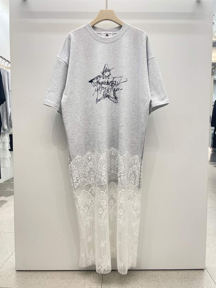 NYLON直郵韓國代購㊣女裝新品推薦25春夏人氣時尚連衣裙蕾絲NYLON連衣裙
