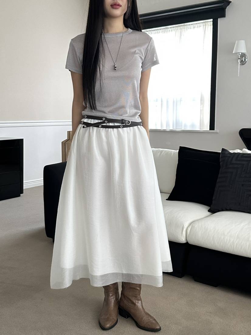 I MFACT韓國直郵女士新品25春夏推薦職業熱賣人氣休閑長裙I MFACT長裙