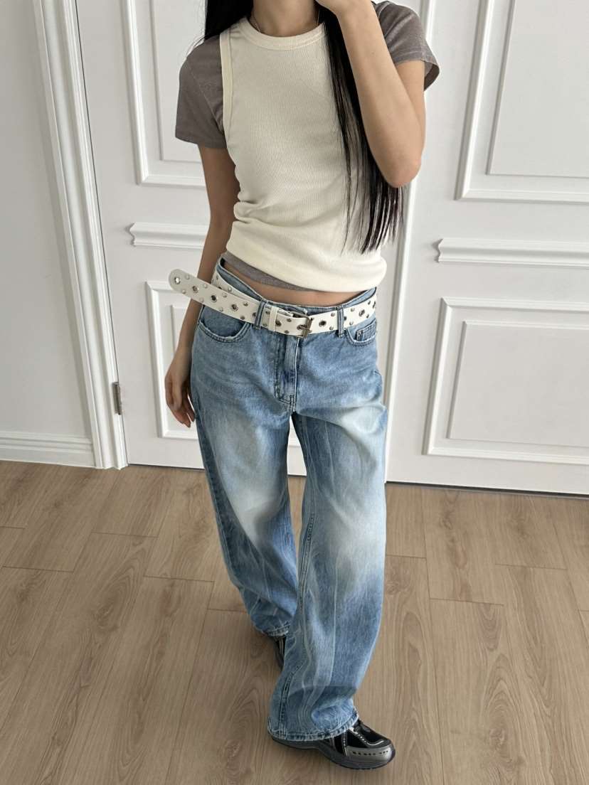 I MFACT東大門代購女裝新款人氣真品熱賣休閑推薦25春夏牛仔褲I MFACT牛仔褲