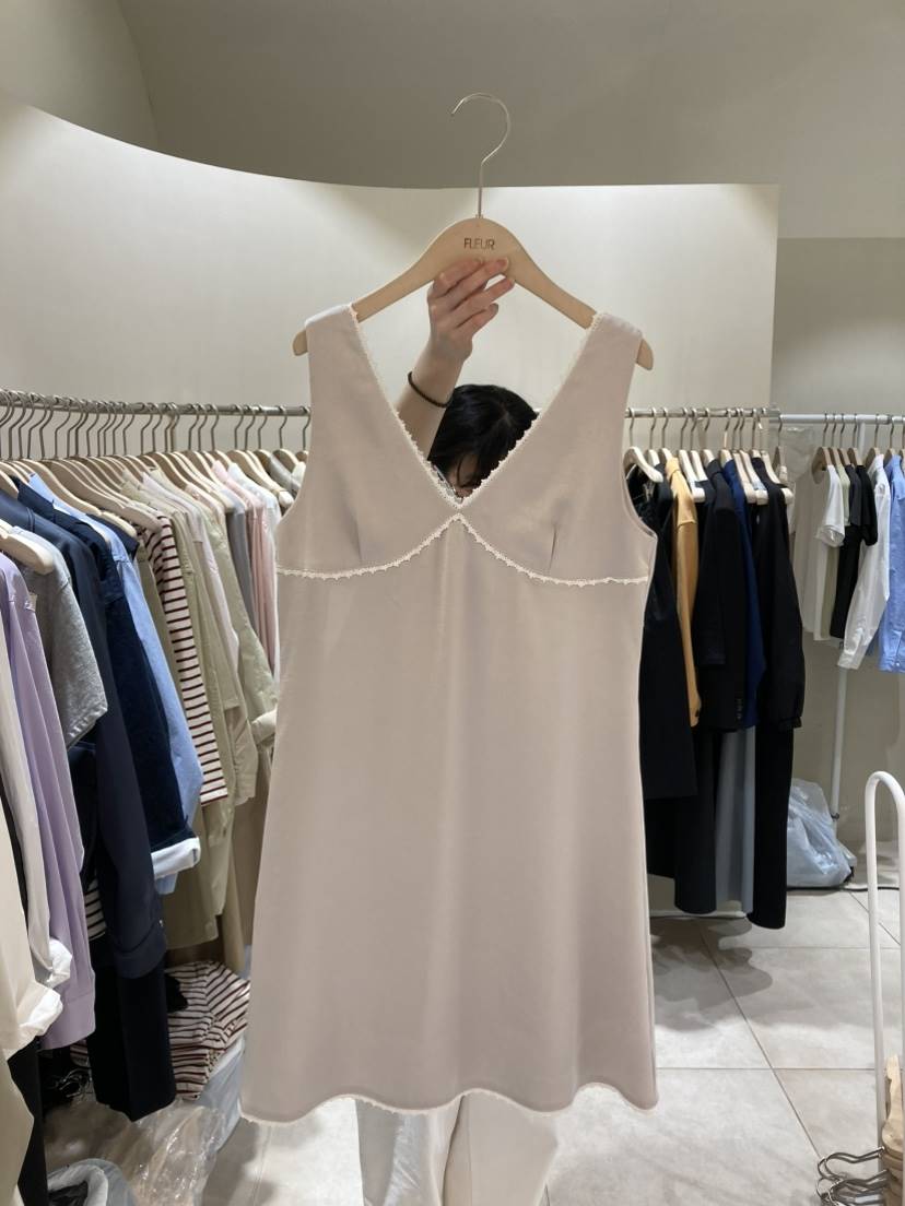FLEUR-P韓國代購女裝新款時尚休閑真品職業熱賣連衣裙褶皺FLEUR連衣裙