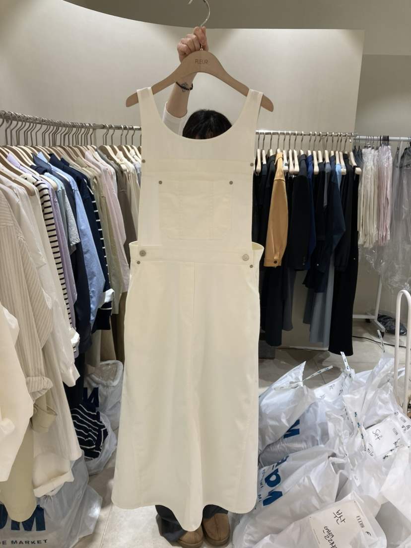 FLEUR-P東大門代購女裝新品真品推薦熱賣時尚休閑25春夏背帶褲FLEUR背帶褲