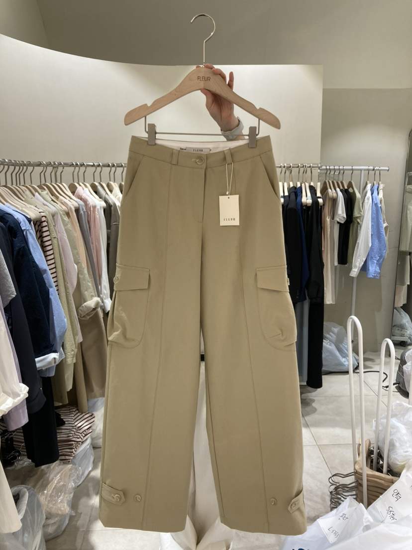 FLEUR-P東大門直郵女士新品人氣職業熱賣25春夏休閑休閑褲FLEUR休閑褲