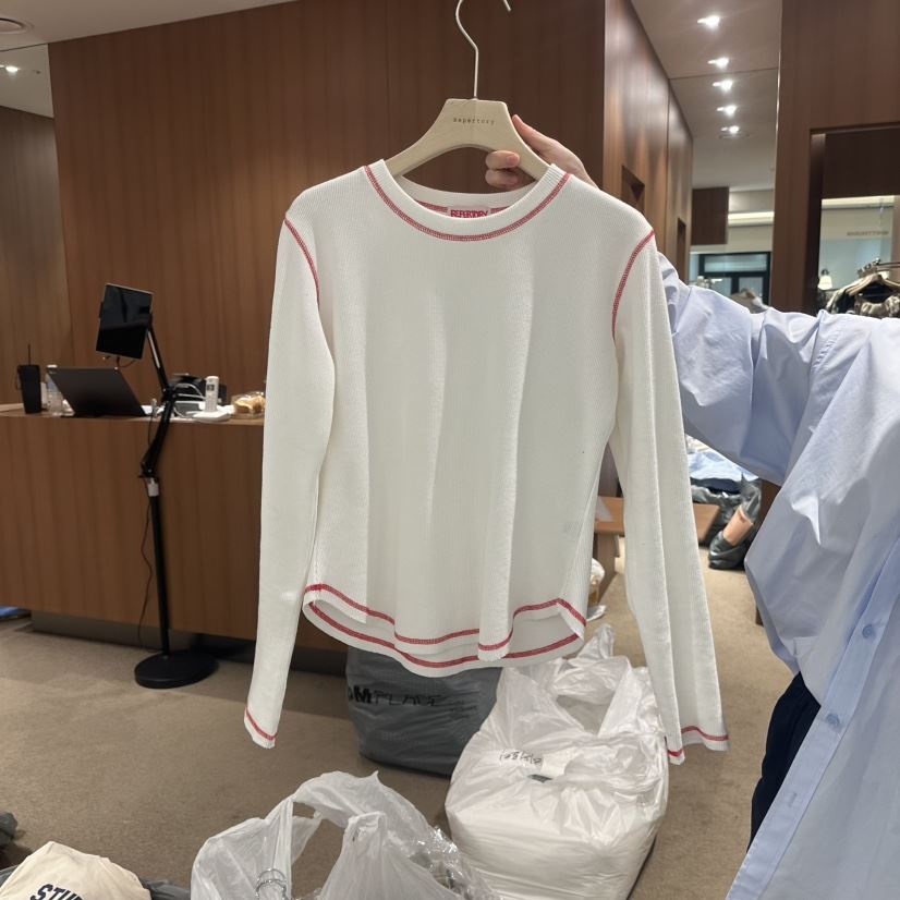 REPERTORY東大門代購女裝新品25春夏熱賣時尚職業推薦長袖T恤REPERTORY長袖T恤