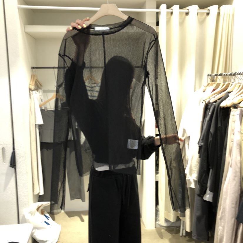 IR BIEN東大門實拍女裝新品時尚25春夏職業真品推薦長袖T恤ir bien-A長袖T恤