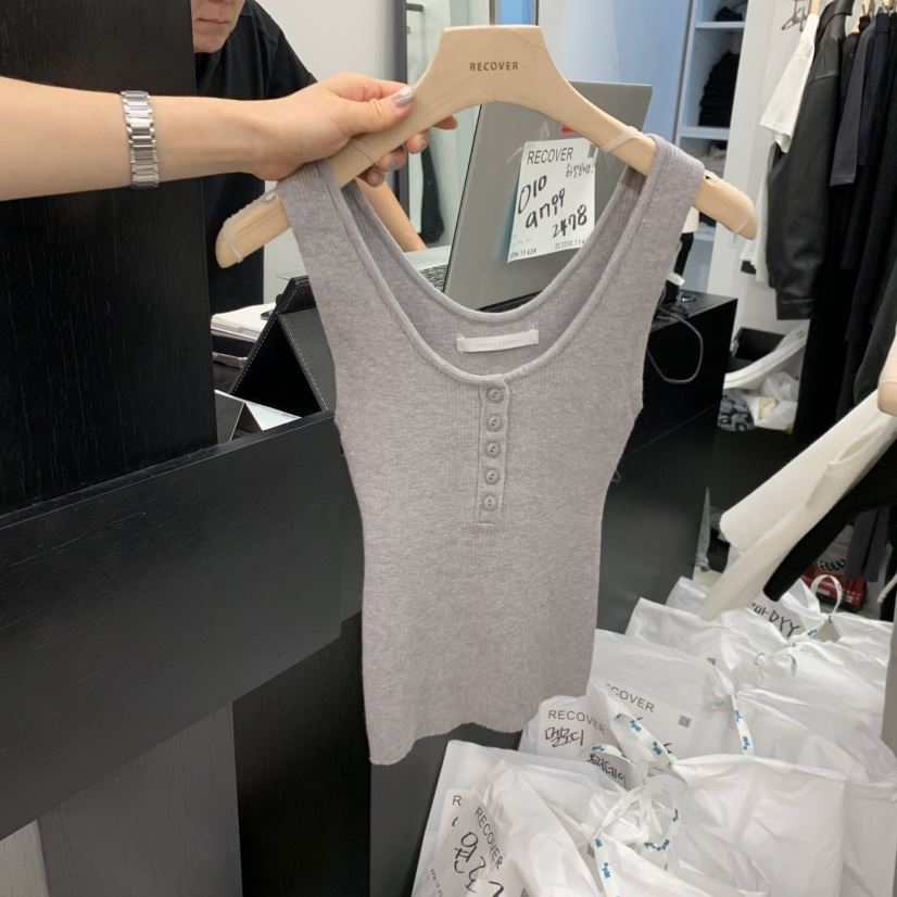 RECOVER-OT韓國直郵女士新品真品推薦職業休閑熱賣吊帶背心RECOVER/MOMENT吊帶/背心