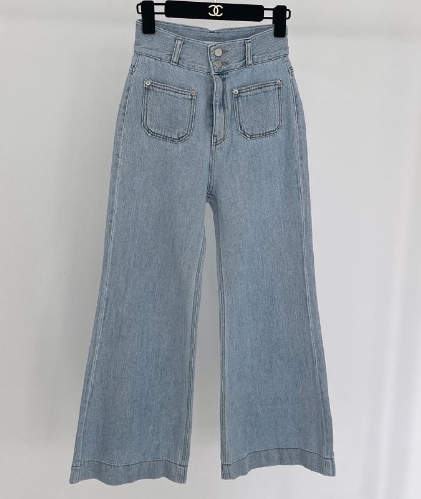 RIAH直郵韓國代購㊣女裝新品25春夏熱賣職業推薦牛仔褲口袋RIAH牛仔褲
