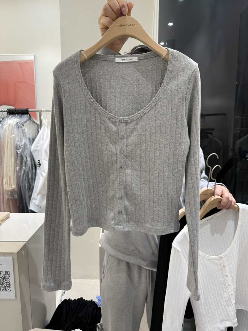 MEMO CLASSIC韓國直郵㊣東大門實拍女裝新款休閑25春夏針織衫MEMO CLASSIC針織衫