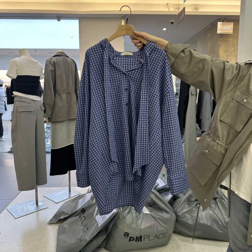 SANDALWOOD韓國㊣直郵東大門代購女裝新品25春夏襯衫蕾絲衫SANDALWOOD襯衫/蕾絲衫