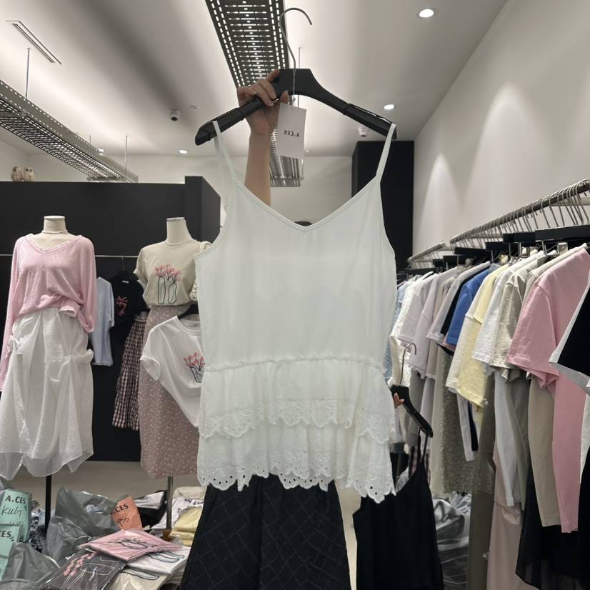 A.CES東大門實拍女士新款休閑職業人氣時尚25春夏吊帶背心A.CES吊帶/背心