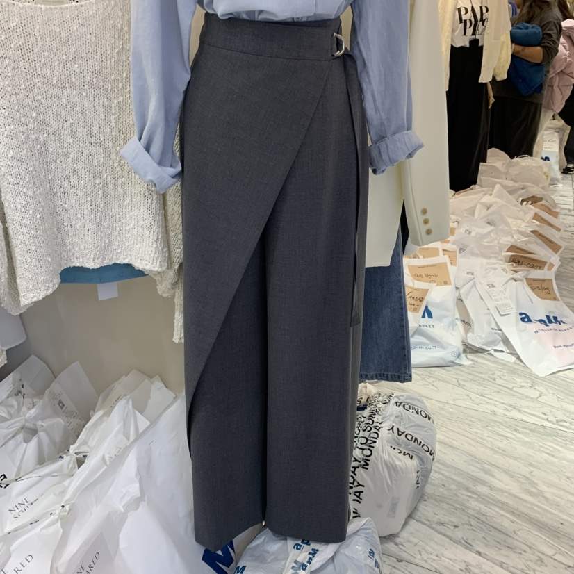 NINESQUARED韓國㊣直郵東大門代購女裝新品休閑25春夏休閑褲NINESQUARED休閑褲