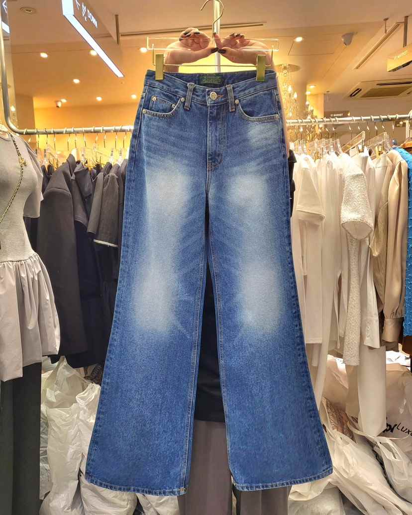 WORK SHOP東大門代購女士新款休閑推薦25春夏真品時尚牛仔褲Work_shop牛仔褲