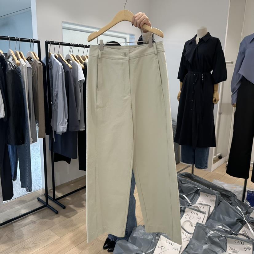 OVU韓國直郵㊣東大門實拍女裝新品熱賣職業時尚推薦人氣休閑褲OVU休閑褲
