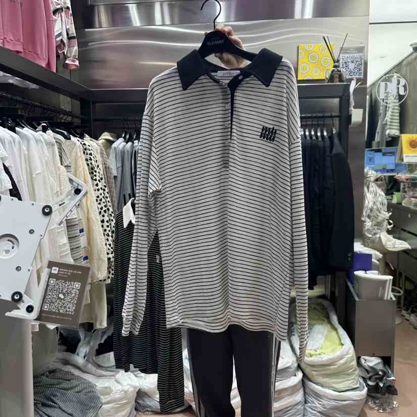 RUNWAY-런웨이東大門實拍女士新品熱賣25春夏休閑時尚長袖T恤RUNWAY長袖T恤