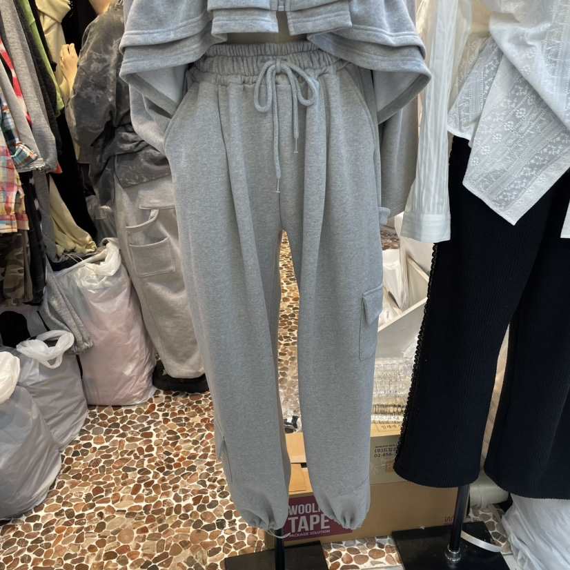 THE LINE-Q東大門實拍女裝新款真品25春夏人氣休閑褲工裝THE LINE-q休閑褲