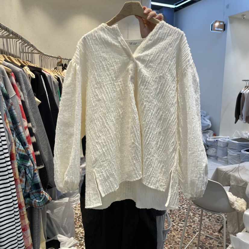 THE LINE-Q東大門代購女士新品推薦熱賣人氣休閑襯衫蕾絲衫THE LINE-q襯衫/蕾絲衫