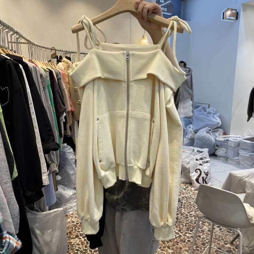 THE LINE-Q東大門實拍女士新品真品人氣25春夏職業熱賣衛衣THE LINE-q衛衣