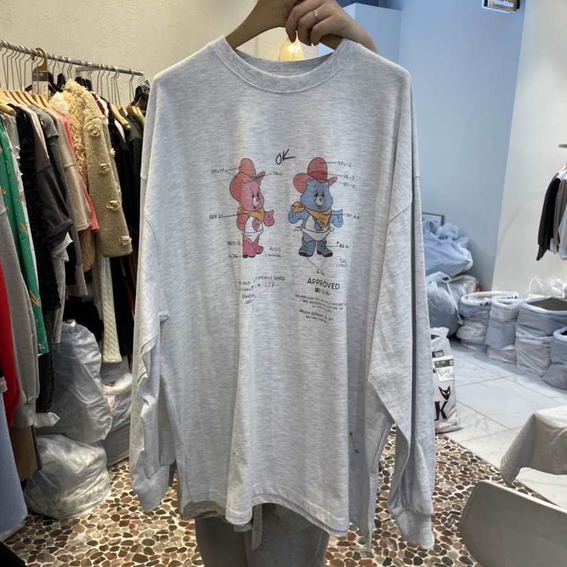 THE LINE-Q東大門實拍女裝新品真品休閑推薦25春夏熱賣T恤THE LINE-qT恤