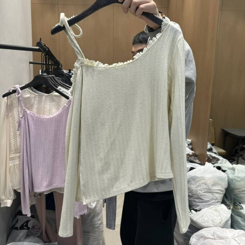 TRIPLE SEVEN東大門直郵女裝新品休閑時尚職業25春夏長袖T恤TRIPLE SEVEN長袖T恤