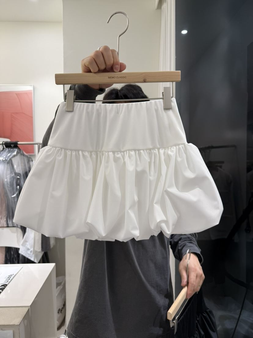 MEMO CLASSIC東大門代購女士新品職業休閑25春夏短裙南瓜裙MEMO CLASSIC短裙
