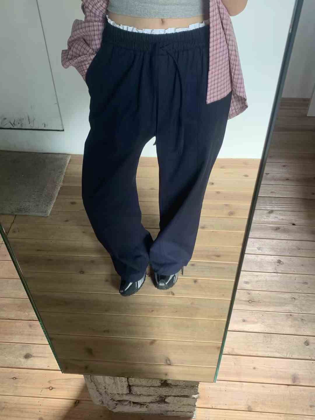 ONDA韓國直郵㊣東大門實拍女裝新款熱賣職業休閑休閑褲刺繡ONDA休閑褲