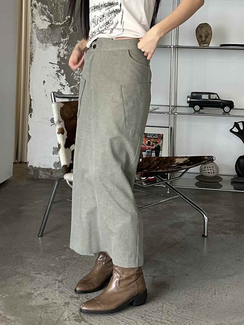 I MFACT韓國直郵女士新款人氣真品推薦25春夏時尚職業長裙I MFACT長裙