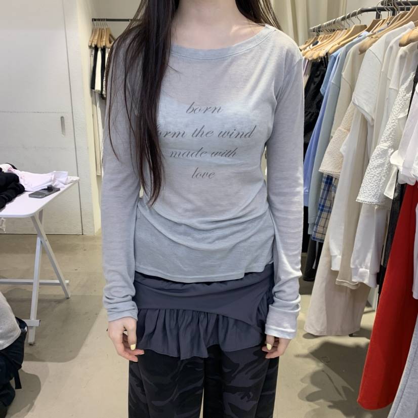 IR BIEN東大門直郵女裝新款職業推薦時尚人氣休閑真品長袖T恤ir bien-A長袖T恤
