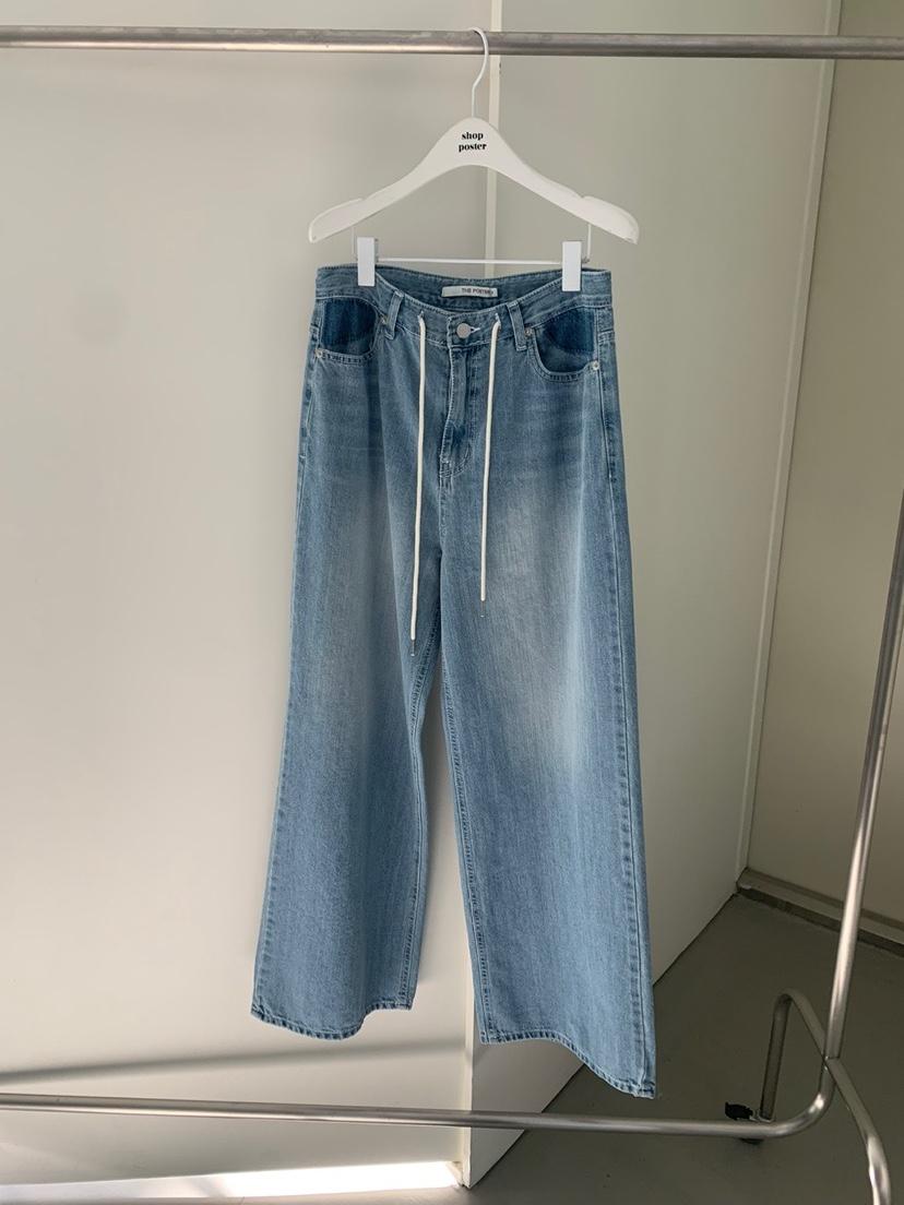 SHOP POSTER韓國代購女士新品休閑25春夏熱賣人氣職業牛仔褲SHOP_POSTER牛仔褲