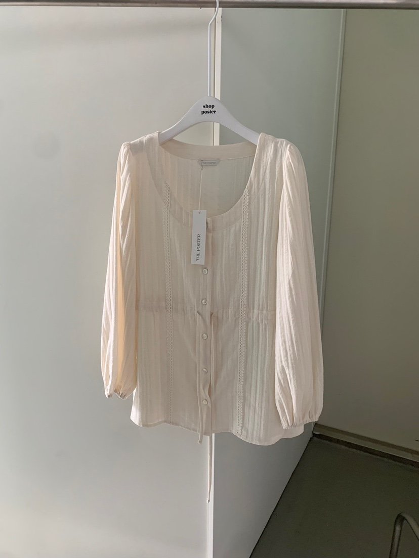 SHOP POSTER東大門代購女士新品休閑25春夏推薦襯衫蕾絲衫SHOP_POSTER襯衫/蕾絲衫