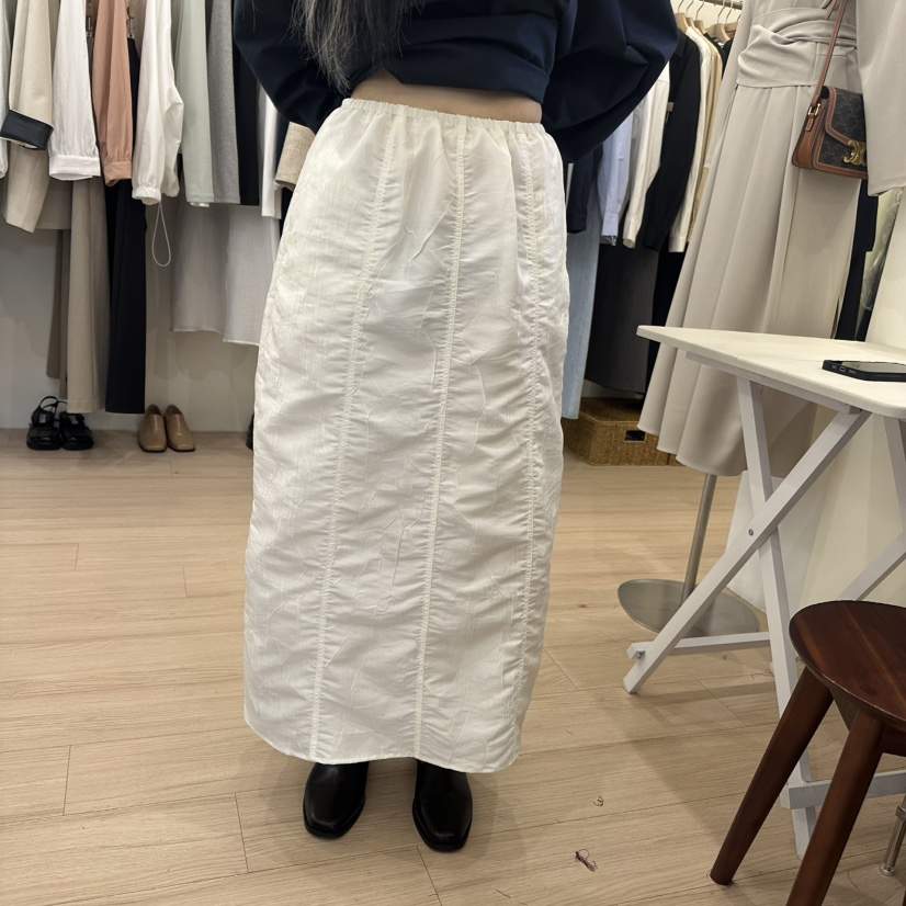LOGON韓國直郵㊣女裝新品人氣推薦25春夏職業休閑熱賣時尚長裙LOGON長裙