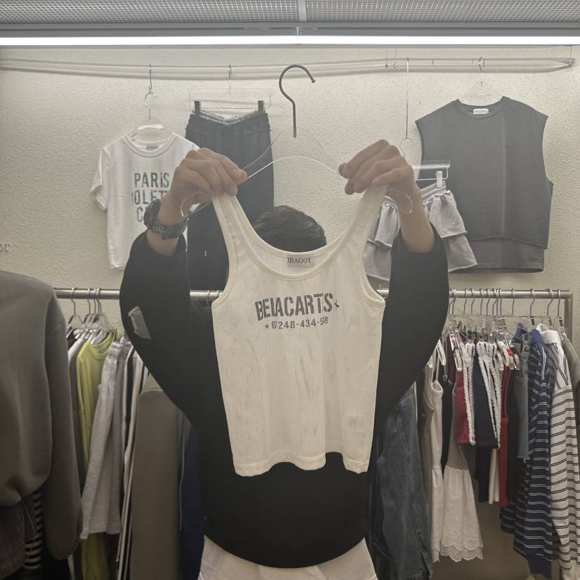 MAGOT韓國㊣直郵東大門代購女裝新品時尚25春夏人氣吊帶背心IIIΛGOT/MAGOT吊帶/背心