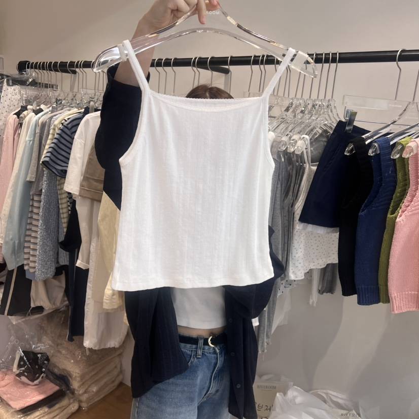 RIVEROOM東大門實拍女裝新品時尚25春夏真品熱賣職業吊帶背心RIVEROOM吊帶/背心