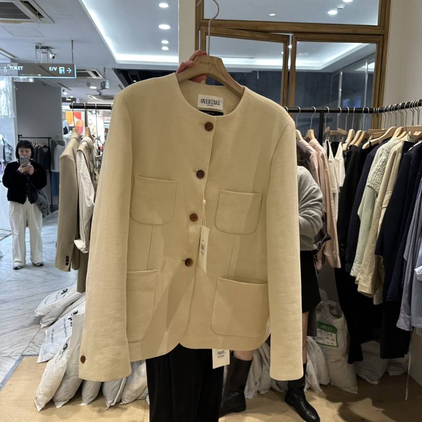 OVERTAKE東大門代購女士新品人氣真品職業25春夏熱賣休閑夾克OVERTAKE夾克
