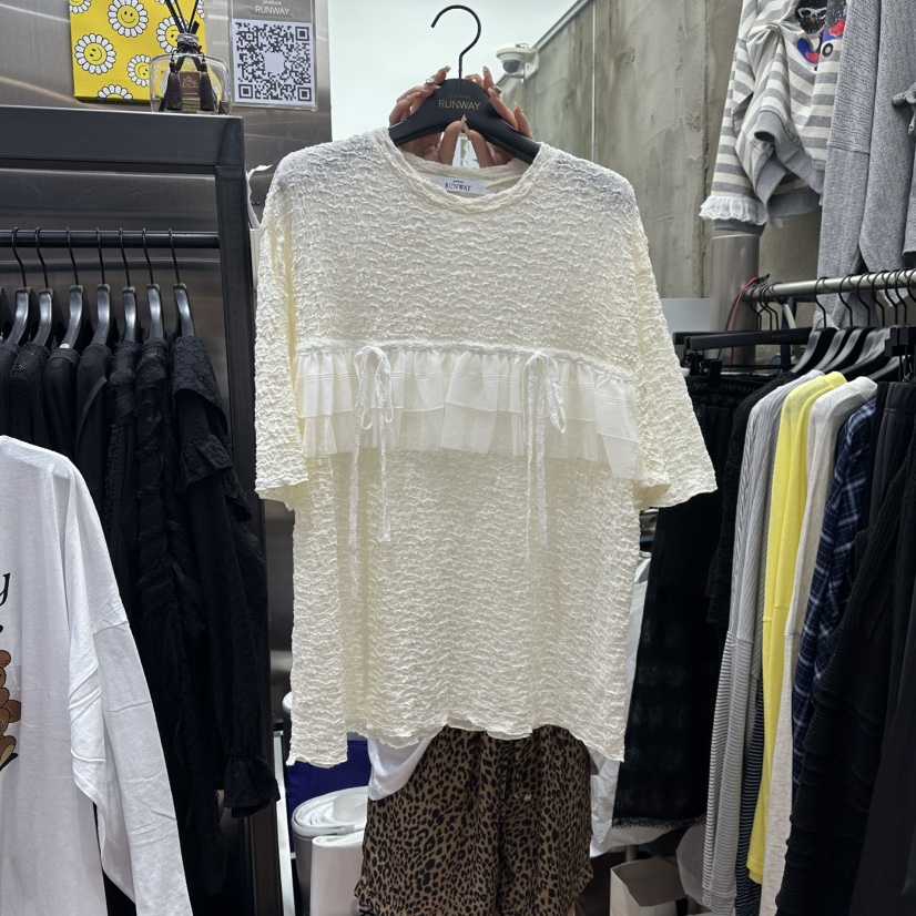 RUNWAY-런웨이東大門直郵女裝新品真品25春夏熱賣人氣時尚T恤RUNWAYT恤