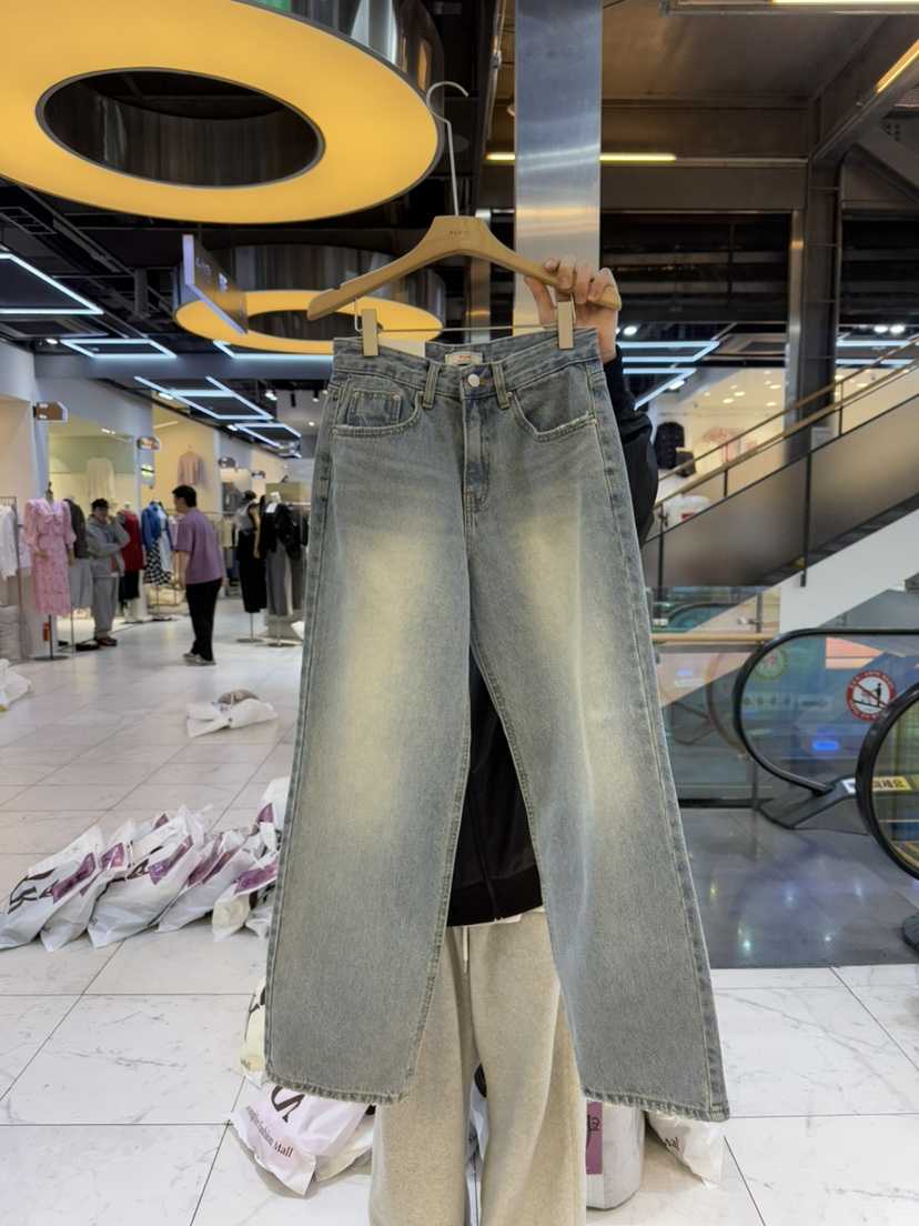 PLUM-q東大門實拍女士新品職業25春夏時尚推薦休閑真品牛仔褲PLUM牛仔褲
