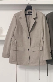 RUNWAY韓國直郵㊣東大門實拍女裝新品25春夏職業夾克套裝腰帶RUNWAY-OT夾克