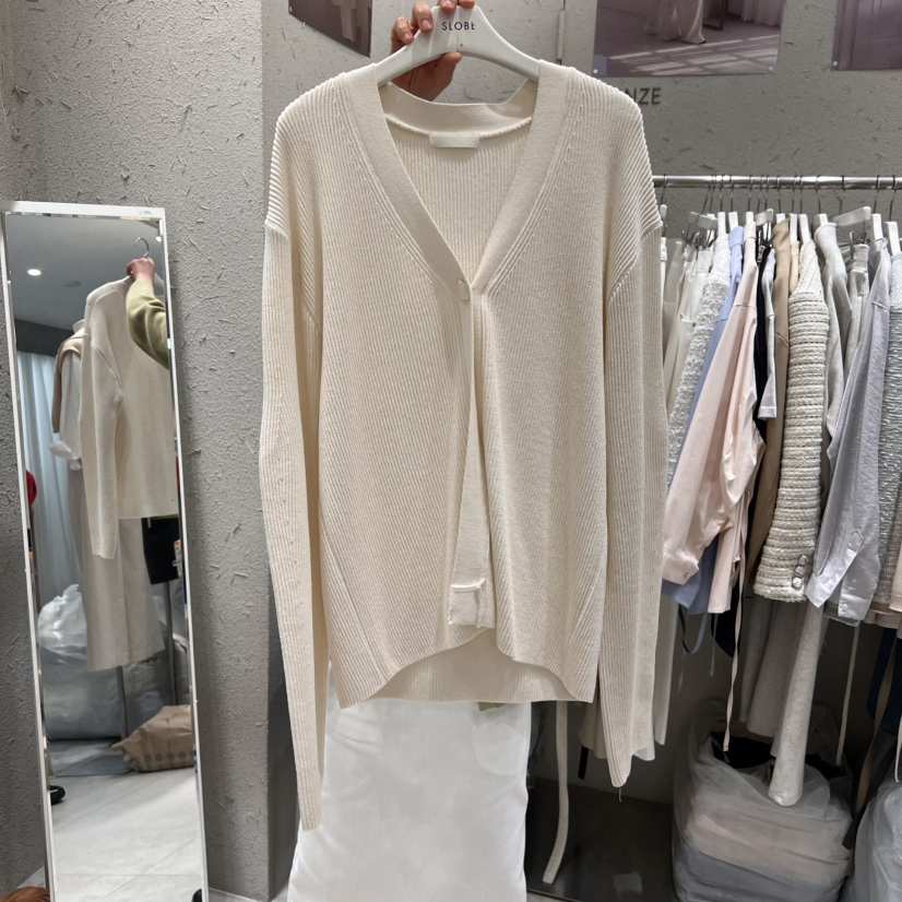 BRONZE直郵韓國代購㊣女裝新品熱賣推薦休閑25春夏針織衫開衫BRONZE針織衫