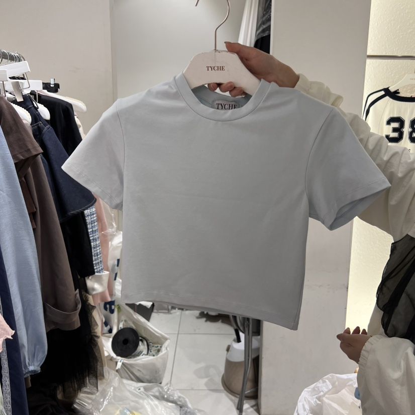 TYCHE韓國㊣直郵東大門代購女裝新品推薦職業休閑人氣25春夏T恤TYCHET恤