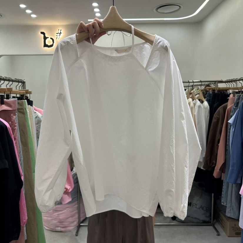 BISHOP韓國直郵㊣女裝新品推薦人氣熱賣職業25春夏休閑長袖T恤b#/BISHOP長袖T恤