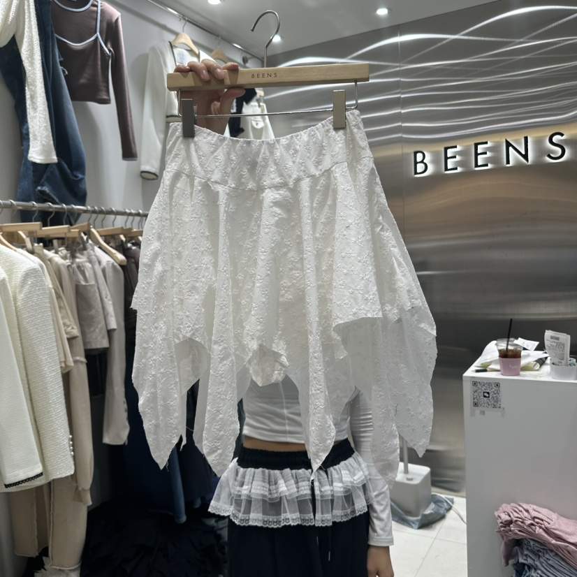 BEENS韓國直郵㊣女裝新品熱賣時尚職業休閑人氣25春夏推薦短裙BEENS短裙