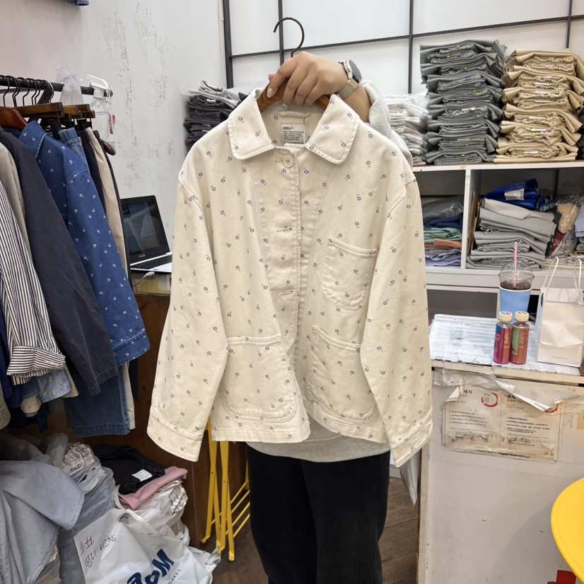 DELI JENNY韓國直郵㊣東大門實拍女裝新品熱賣休閑人氣夾克THERE夾克