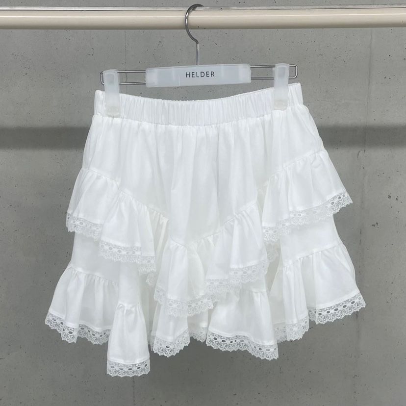 HELDER-P直郵韓國代購㊣女裝新品職業人氣25春夏短裙荷葉邊HELDER短裙