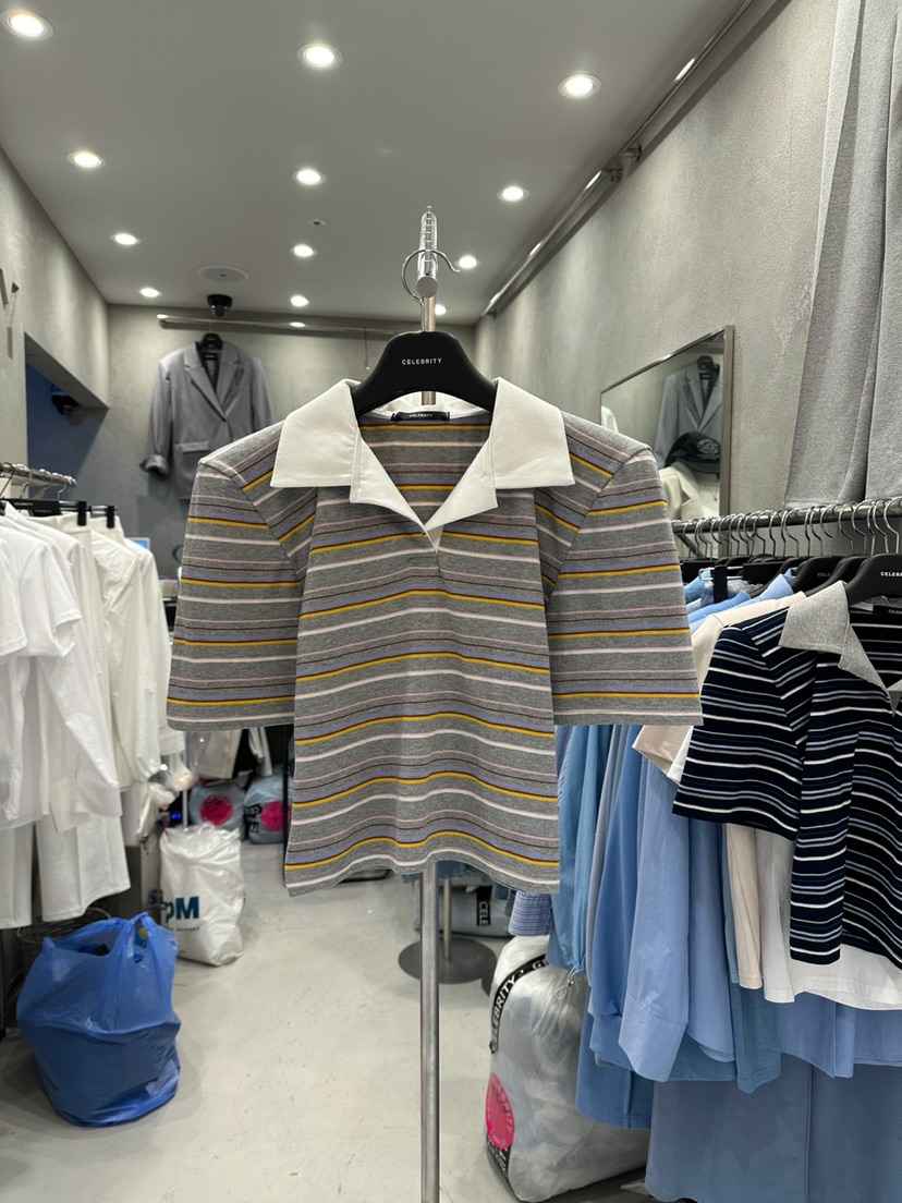 CELEBRITY-A韓國㊣直郵東大門代購女裝新品職業時尚25春夏T恤CELEBRITY-AT恤