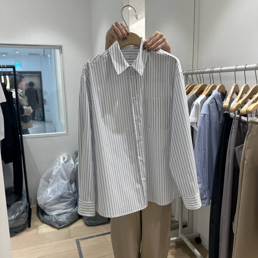 OVU直郵韓國代購㊣女裝新品熱賣25春夏職業時尚休閑襯衫蕾絲衫OVU襯衫/蕾絲衫