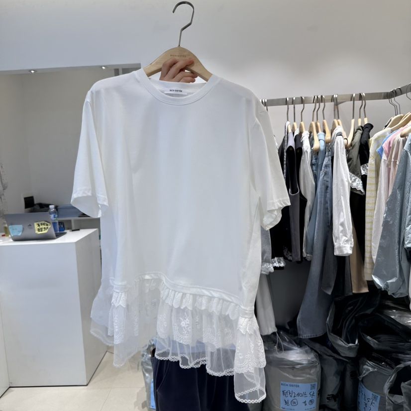 RICH SISTER韓國㊣直郵東大門代購女裝新品時尚人氣25春夏T恤RICH SISTERT恤