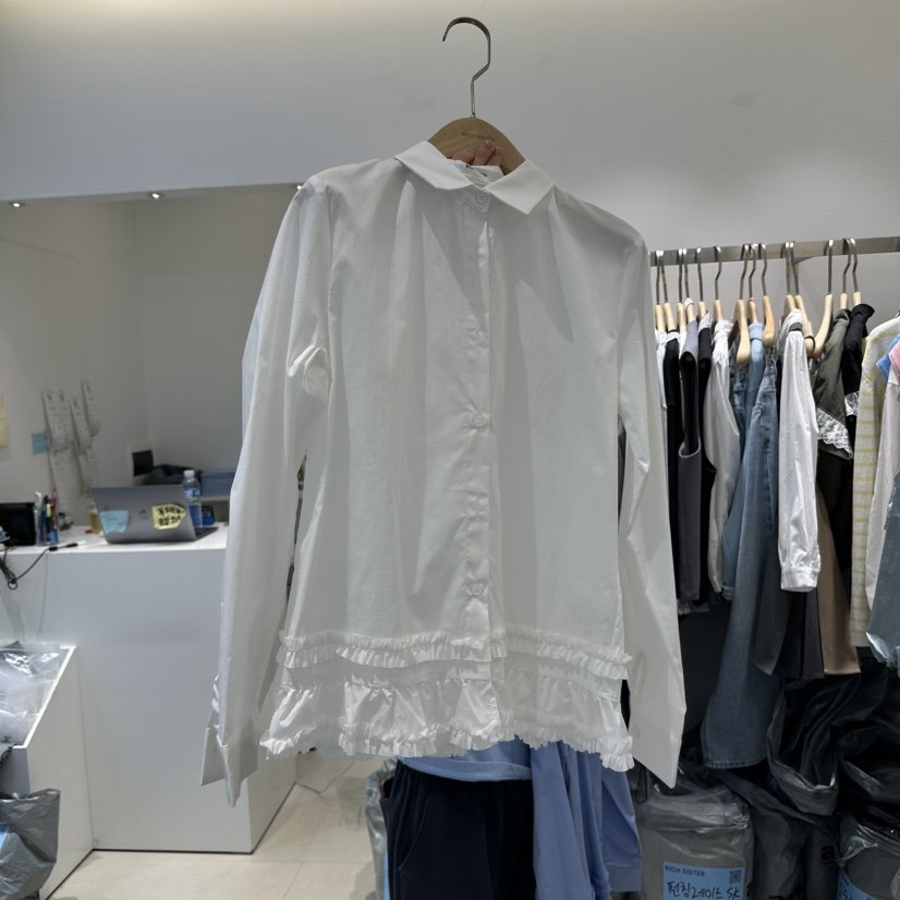 RICH SISTER直郵韓國代購㊣女裝新款人氣休閑職業襯衫蕾絲衫RICH SISTER襯衫/蕾絲衫
